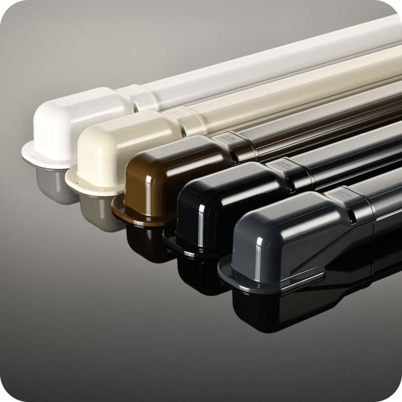 Inaba Denko PVC Leidinggoot Antraciet 2m – Set van 5 (4+1 Gratis)