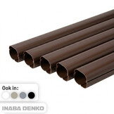Inaba Denko PVC Leidinggoot Bruin 2m – Set van 5 (4+1 Gratis)