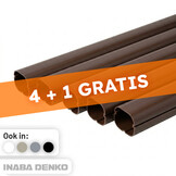 Inaba Denko PVC Leidinggoot Bruin 2m – Set van 5 (4+1 Gratis)