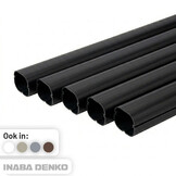 Inaba Denko PVC Leidinggoot Zwart 2m – Set van 5 (4+1 Gratis)