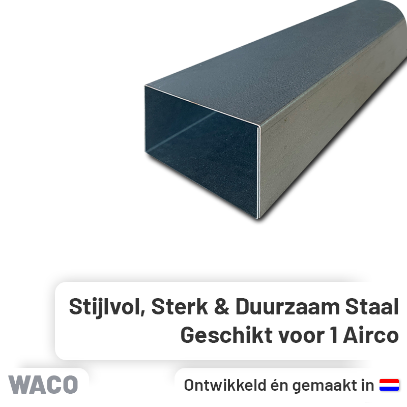 Leidinggoot Verzinkt staal 2m – Set van 4 60x45mm (3+1 Gratis)