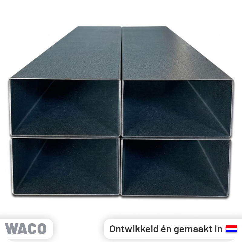 Leidinggoot Verzinkt staal 2m – Set van 4 120x70mm (3+1 Gratis)