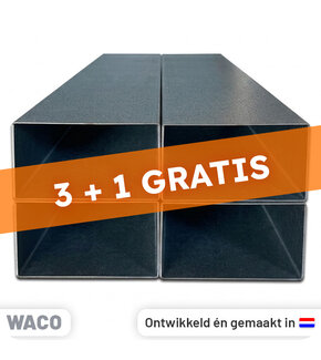 Leidinggoot Verzinkt staal 2m – Set van 4 100x60mm (3+1 Gratis)