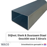 Leidinggoot Verzinkt staal Waco CD-100V 100x60 mm 2 meter