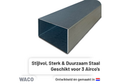 Leidinggoot Verzinkt staal Waco CD-100V 100x60 mm 2 meter