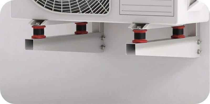 Trillingsdempers met stalen veer • Set van 4 stuks • 70-120 kg