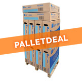 Palletdeal: 10 stuks Koelleidingen Geïsoleerd Dubbel P2325 Ø 1/4" x 3/8" Volle rollen 25 meter Wit