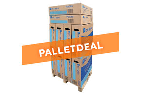 Palletdeal: 10 stuks Koelleidingen Geïsoleerd Dubbel P2325 Ø 1/4" x 3/8" Volle rollen 25 meter Wit