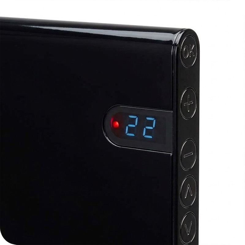Elektrische Wandradiator Adax Neo Hoog - Diverse wattages - Kleur Zwart