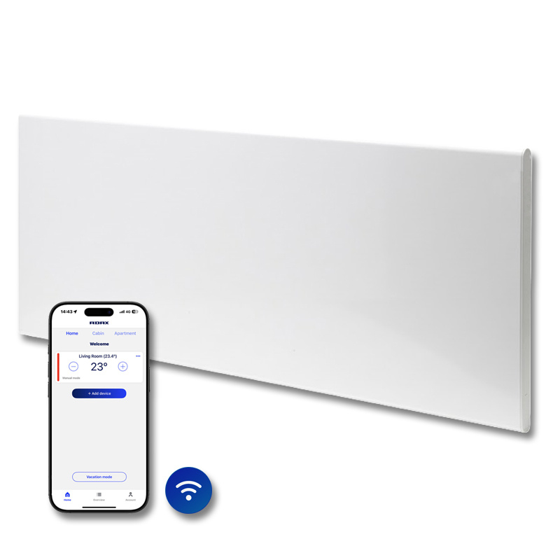 Elektrische Wandradiator Adax Neo Hoog +Wifi - Diverse wattages - Kleur Wit