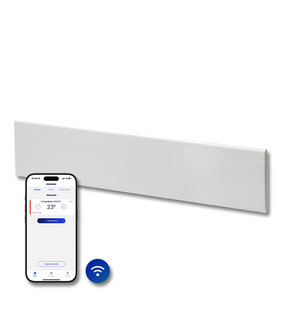 Elektrische Wandradiator Adax Neo Laag +Wifi - Diverse wattages - Kleur Wit