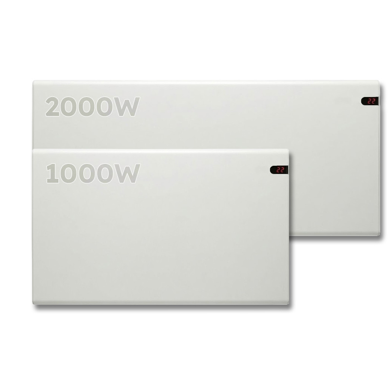 Elektrische Wandradiator Adax Neo Hoog - Complete Set - 1000W + 2000W