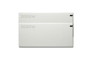 Elektrische Wandradiator Adax Neo Hoog - Complete Set - 2000W + 2000W
