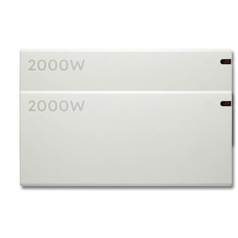 Elektrische Wandradiator Adax Neo Hoog - Complete Set - 2000W + 2000W