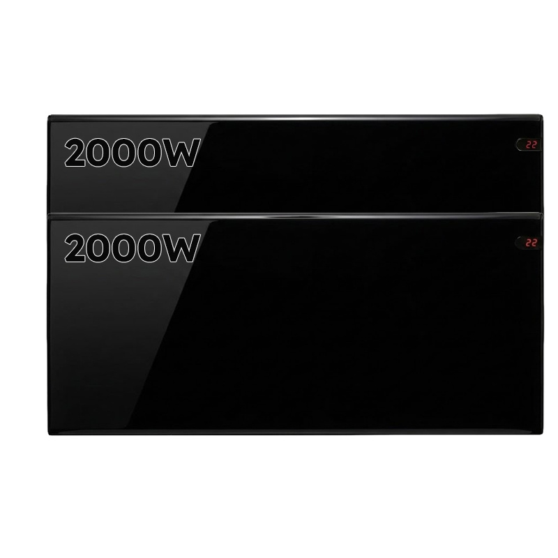 Elektrische Wandradiator Adax Neo Hoog - Complete Set - 2000W + 2000W