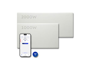 Elektrische Wandradiator Adax Neo Hoog + Wifi - Complete Set - 1000W + 2000W