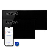 Elektrische Wandradiator Adax Neo Hoog + Wifi - Complete Set - 1000W + 2000W
