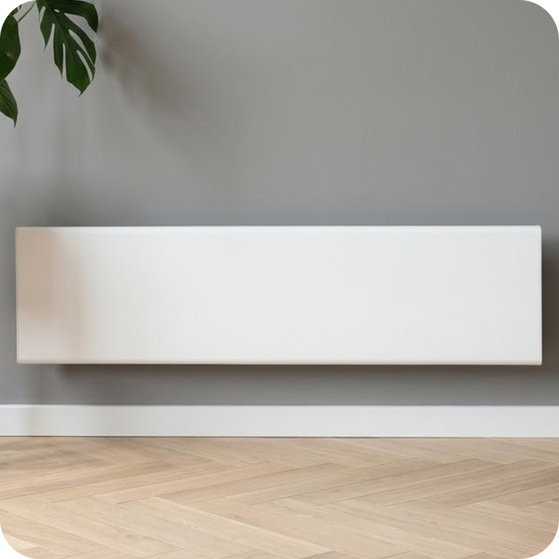 Elektrische Wandradiator Adax Neo Laag + Wifi - Complete Set - 1000W + 1400W
