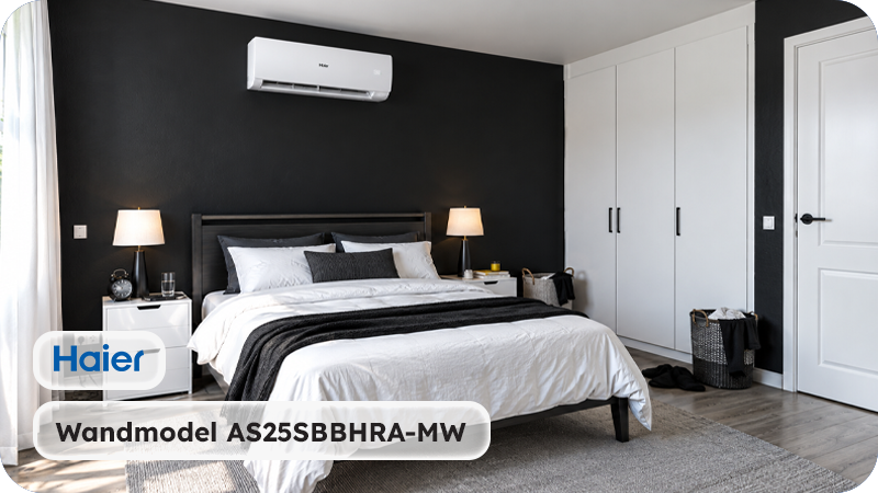Haier Airco Wandmodel 2,5kW - Singlesplit Complete Set - Serene AS25SBBHRA