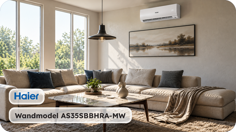 Haier Airco Wandmodel 3,5kW - Singlesplit Complete Set - Serene AS35SBBHRA