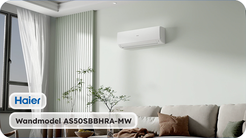 Haier Airco Wandmodel 5,0kW - Singlesplit Complete Set - Serene AS50SBBHRA