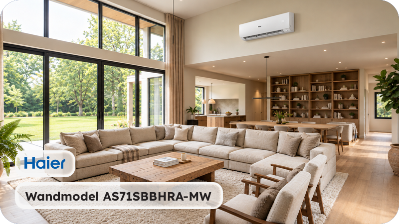 Haier Airco Wandmodel 7,1kW - Singlesplit Complete Set - Serene AS71SEPHRA