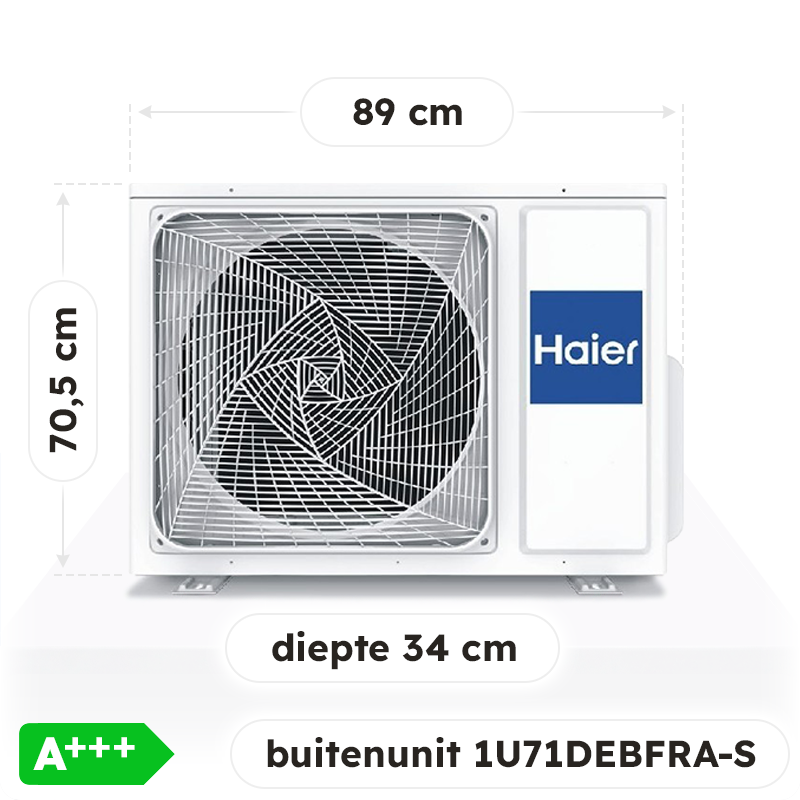 Airco Wandmodel 7,1kW - Singlesplit Complete Set - AS71SEPHRA