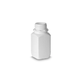 250 ml square bottles HDPE white