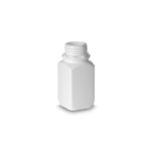 Flacons carrés 250 ml HDPE blanc