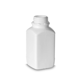 750 ml square bottles HDPE white