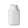 1.5 L square bottles HDPE white
