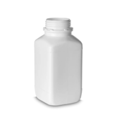 2.5 L square bottles HDPE white
