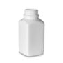 2.5 L square bottles HDPE white