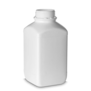 4 L square bottles HDPE white