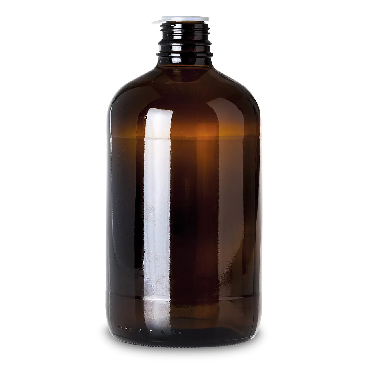 Brown glass bottle 500 ml Unpackaging