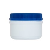 250 ml round jars HDPE white