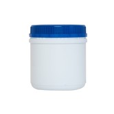 500 ml round jars HDPE white