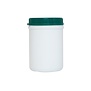 625 ml round jars HDPE white