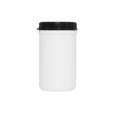 1000 ml round jars HDPE white