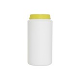 2000 ml round jars HDPE white