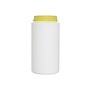 2000 ml round jars HDPE white
