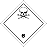 Aufkleber Klasse 6.1 ''Giftig''