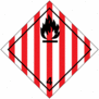 Sticker class 4.1 ''solid combustible substances''