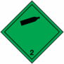 Sticker class 2.2 ''non-toxic non-flammable gases''