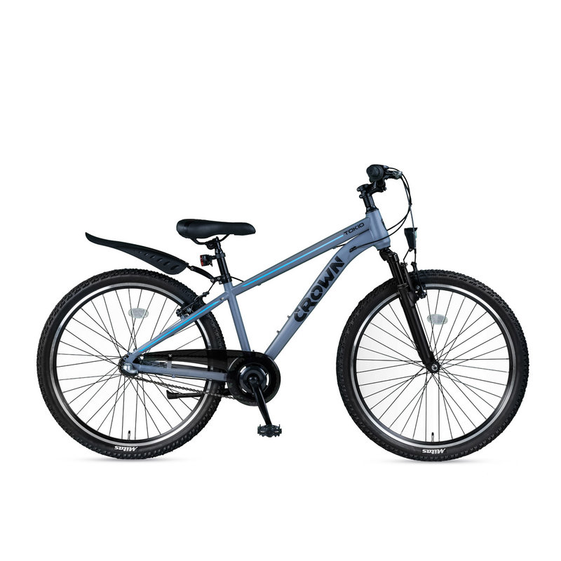 Crown Tokio 24 inch Jongensfiets MTB Grey-Blue N3