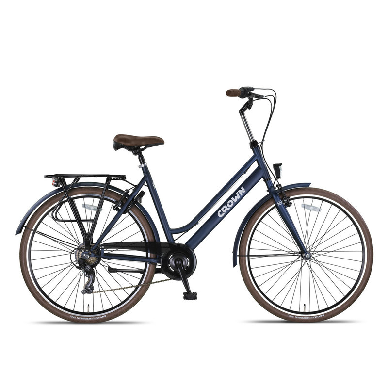 Crown New York 28 inch Damesfiets 53cm Jeans 7v