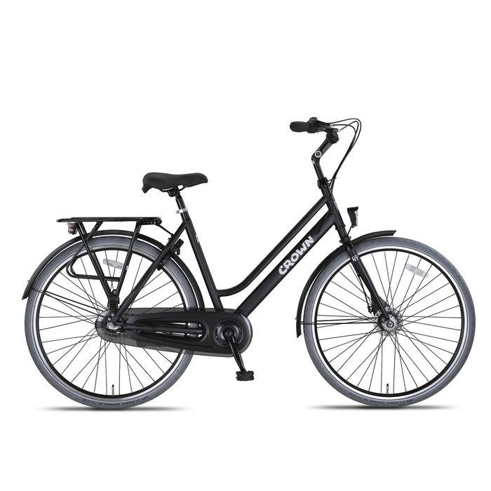 Crown New York Plus 28 inch Damesfiets 53cm Midnight Black N3