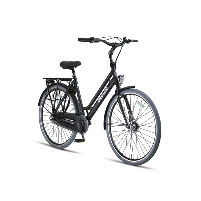 Crown New York Plus 28 inch Damesfiets 53cm Midnight Black N3