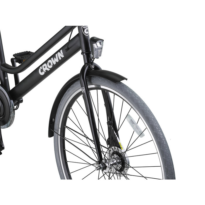 Crown New York Plus 28 inch Damesfiets 53cm Midnight Black N3