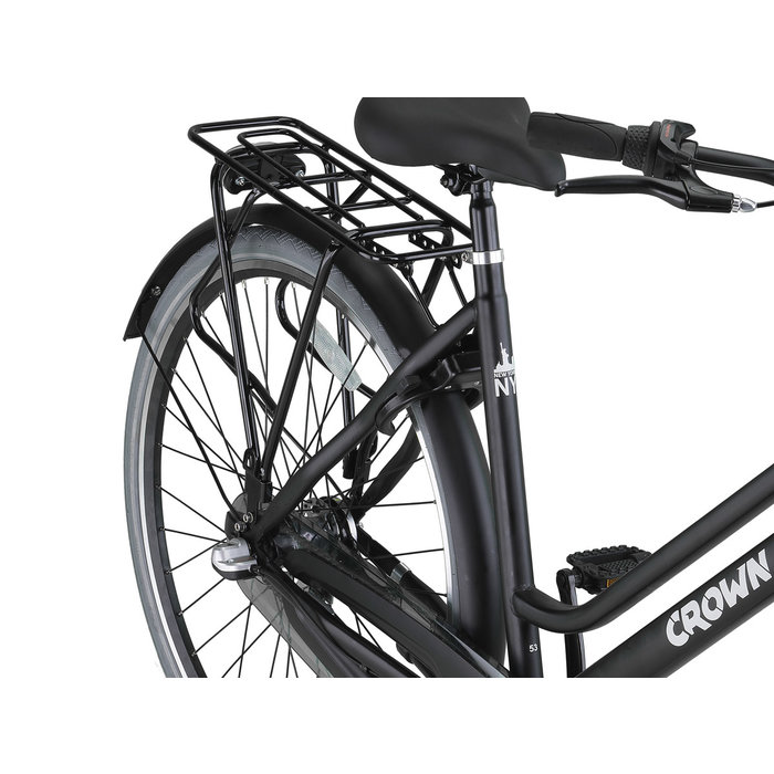 Crown New York Plus 28 inch Damesfiets 53cm Midnight Black N3
